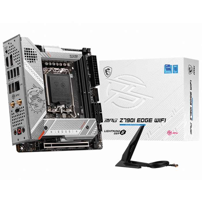 MSI MPG Z790I EDGE WIFI Intel Z790 Soket 1700 DDR5 8000(OC)MHz ATX Gaming (Oyuncu) Anakart