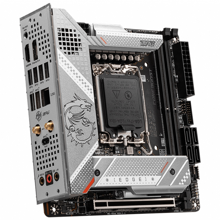 MSI MPG Z790I EDGE WIFI Intel Z790 Soket 1700 DDR5 8000(OC)MHz ATX Gaming (Oyuncu) Anakart