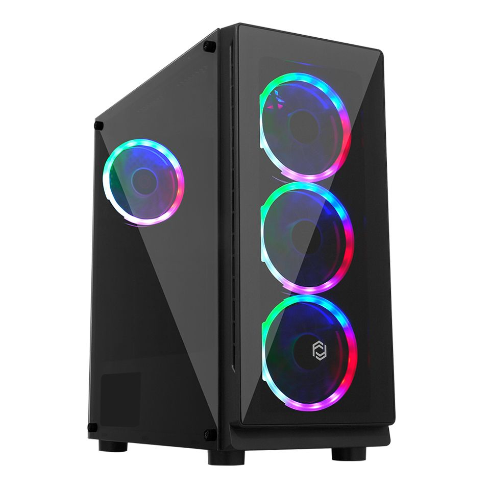 Frisby FC-9280G-4F-600 600W 80+ Bronze 4x Fan Temperli Cam ATX Mid-Tower Gaming (Oyuncu) Kasa