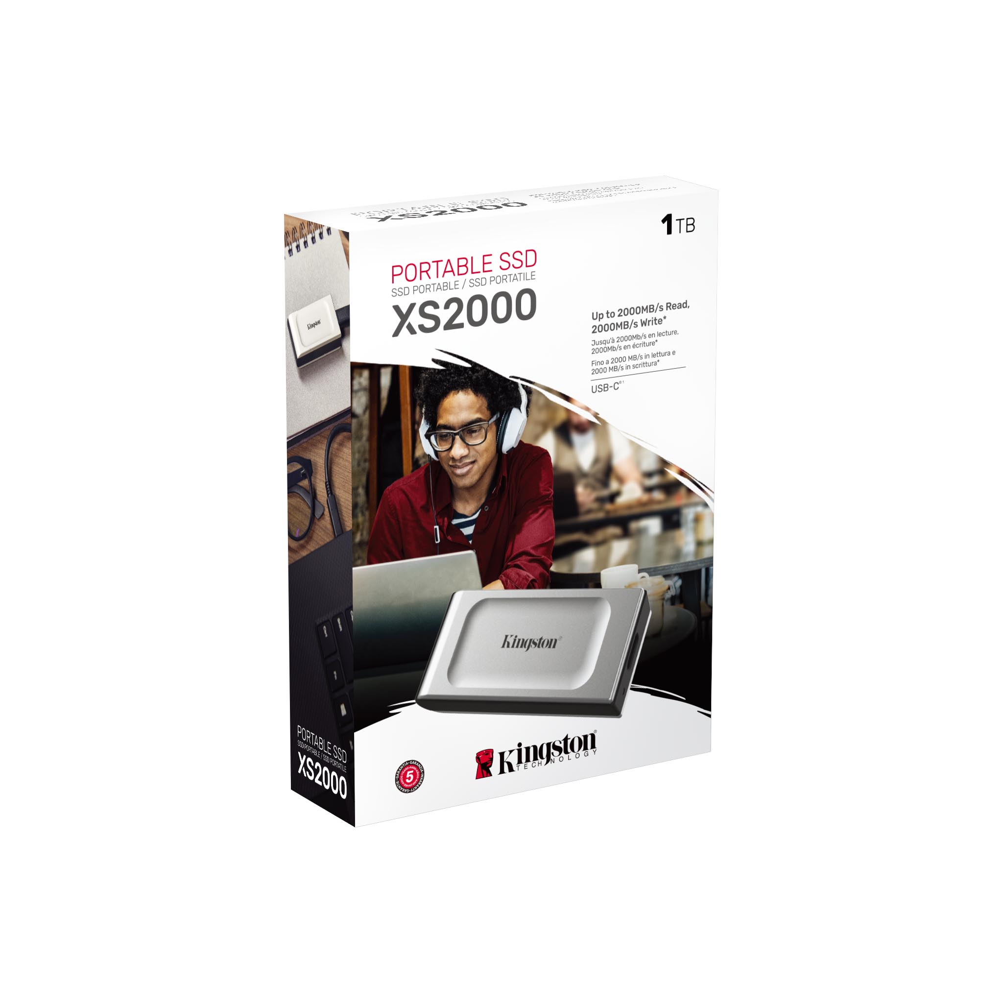 Kingston SXS2000/1000G 1TB USB 3.2 Taşınabilir SSD Disk