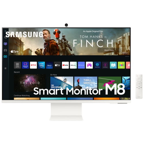 Samsung M8 LS32BM801UUXUF 31.5″ 4ms 60Hz SlimFit Kamera VA 4K UHD Beyaz Akıllı Monitör