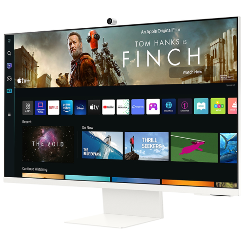 Samsung M8 LS32BM801UUXUF 31.5″ 4ms 60Hz SlimFit Kamera VA 4K UHD Beyaz Akıllı Monitör