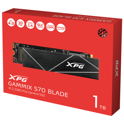 XPG Gammix S70 Blade AGAMMIXS70B-1T-CS 1TB 7400/5500MB/s PCIe NVMe M.2 SSD Disk