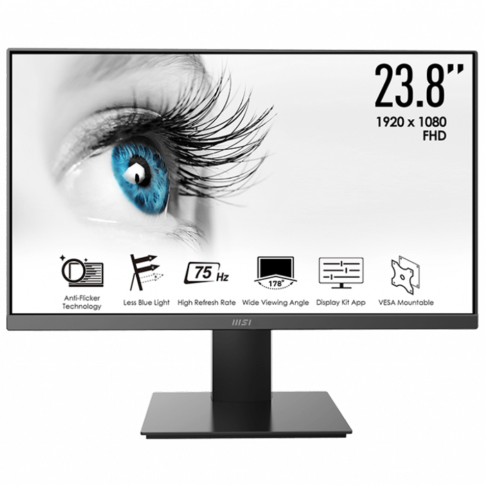 MSI Pro MP241X 23.8” 4ms 75Hz Adaptive-Sync VA Full HD Monitör