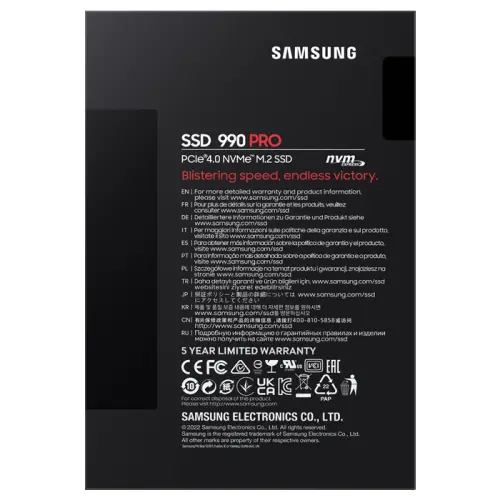 Samsung 990 PRO MZ-V9P2T0BW 2TB 7450/6900MB/s PCIe NVMe M.2 SSD Disk