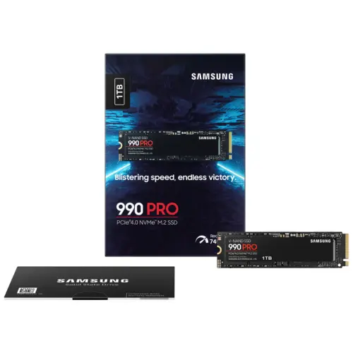 Samsung 990 PRO MZ-V9P1T0BW 1TB 7450/6900MB/s PCIe 4.0 NVMe M.2 SSD Disk