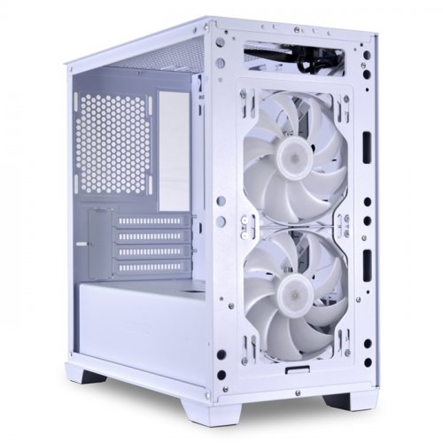 Lian Li Lancool 205M Mesh Snow 2x140mm ARGB Fan Temperli Cam USB 3.0 Mesh Beyaz mATX Mid-Tower Gaming (Oyuncu) Kasa