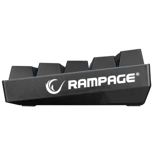 Rampage B-Atom KB-RX63 Blue Switch RGB TR Q Bluetooth / USB Mekanik Kablosuz Mini Gaming (Oyuncu) Klavye