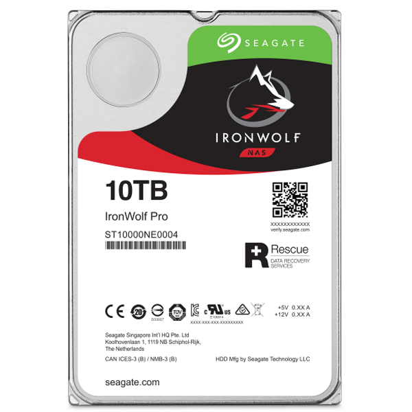 Seagate IronWolf Pro ST10000NE000 10TB 7200RPM 256MB 240MB/s 3.5” SATA 3 NAS Harddisk