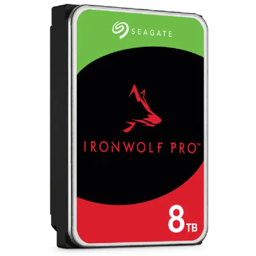 Seagate IronWolf Pro ST8000NE001 8TB 7200RPM 256MB 240MB/s 3.5” SATA 3 NAS Harddisk