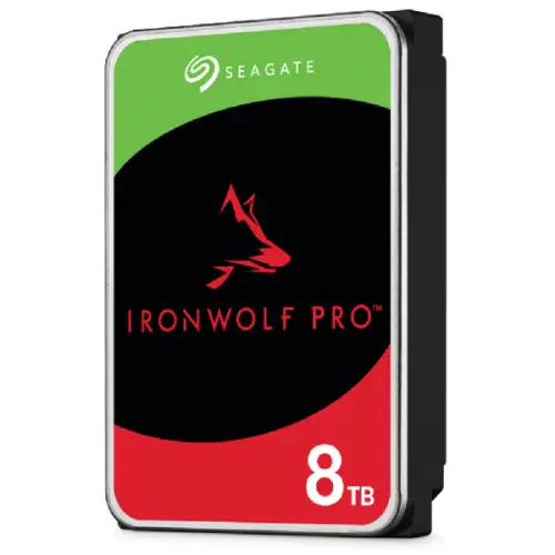 Seagate IronWolf Pro ST8000NE001 8TB 7200RPM 256MB 240MB/s 3.5” SATA 3 NAS Harddisk