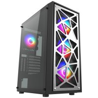 Vento VG12A 550W 80+ 4x120mm RGB Fan Temperli Cam USB 3.0 Mesh ATX Mid-Tower Gaming (Oyuncu) Kasa