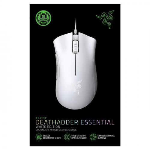 Razer DeathAdder Essential RZ01-03850200-R3M1 6400 DPI 5 Tuş Optik Beyaz Kablolu Gaming (Oyuncu) Mouse