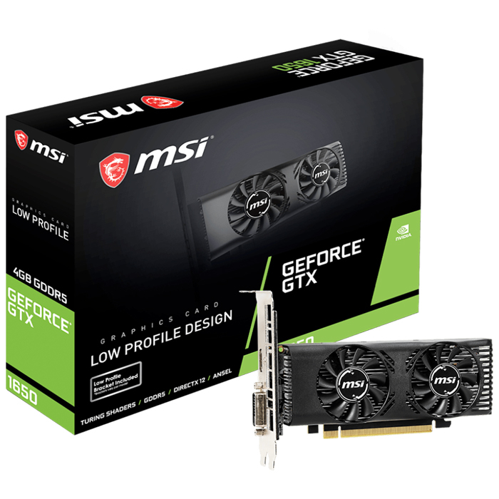 MSI GeForce GTX 1650 4GT LP 4GB GDDR5 128Bit DX12 Gaming (Oyuncu) Ekran Kartı