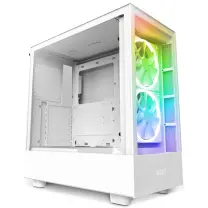 NZXT H5 Elite CC-H51EW-01 2x140mm RGB/1x120mm Temperli Cam USB Type-C Beyaz E-ATX Mid-Tower Gaming (Oyuncu) Kasa