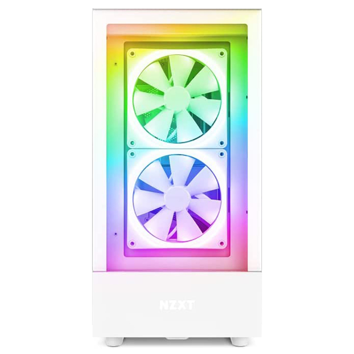 NZXT H5 Elite CC-H51EW-01 2x140mm RGB/1x120mm Temperli Cam USB Type-C Beyaz E-ATX Mid-Tower Gaming (Oyuncu) Kasa