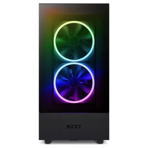NZXT H5 Elite CC-H51EB-01 2x140mm RGB/1x120mm Temperli Cam USB Type-C Siyah E-ATX Mid-Tower Gaming (Oyuncu) Kasa