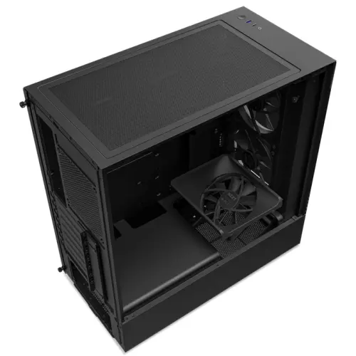 NZXT H5 Elite CC-H51EB-01 2x140mm RGB/1x120mm Temperli Cam USB Type-C Siyah E-ATX Mid-Tower Gaming (Oyuncu) Kasa