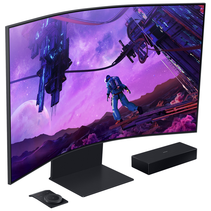 Samsung Odyssey Ark LS55BG970NUXUF 55” 1ms 165Hz FreeSync Premium Pro VA 4K UHD Curved Gaming (Oyuncu) Monitör