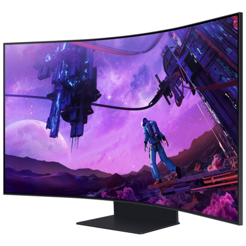 Samsung Odyssey Ark LS55BG970NUXUF 55” 1ms 165Hz FreeSync Premium Pro VA 4K UHD Curved Gaming (Oyuncu) Monitör