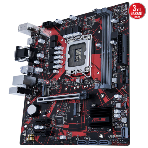 Asus EX-B660M-V5 D4 Intel B660 Soket 1700 DDR4 5333(OC)MHz mATX Gaming (Oyuncu) Anakart