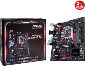 ASUS EX-B660M-V5 D4 Intel B660 Soket 1700 DDR4 5333(OC)MHz mATX Gaming (Oyuncu) Anakart