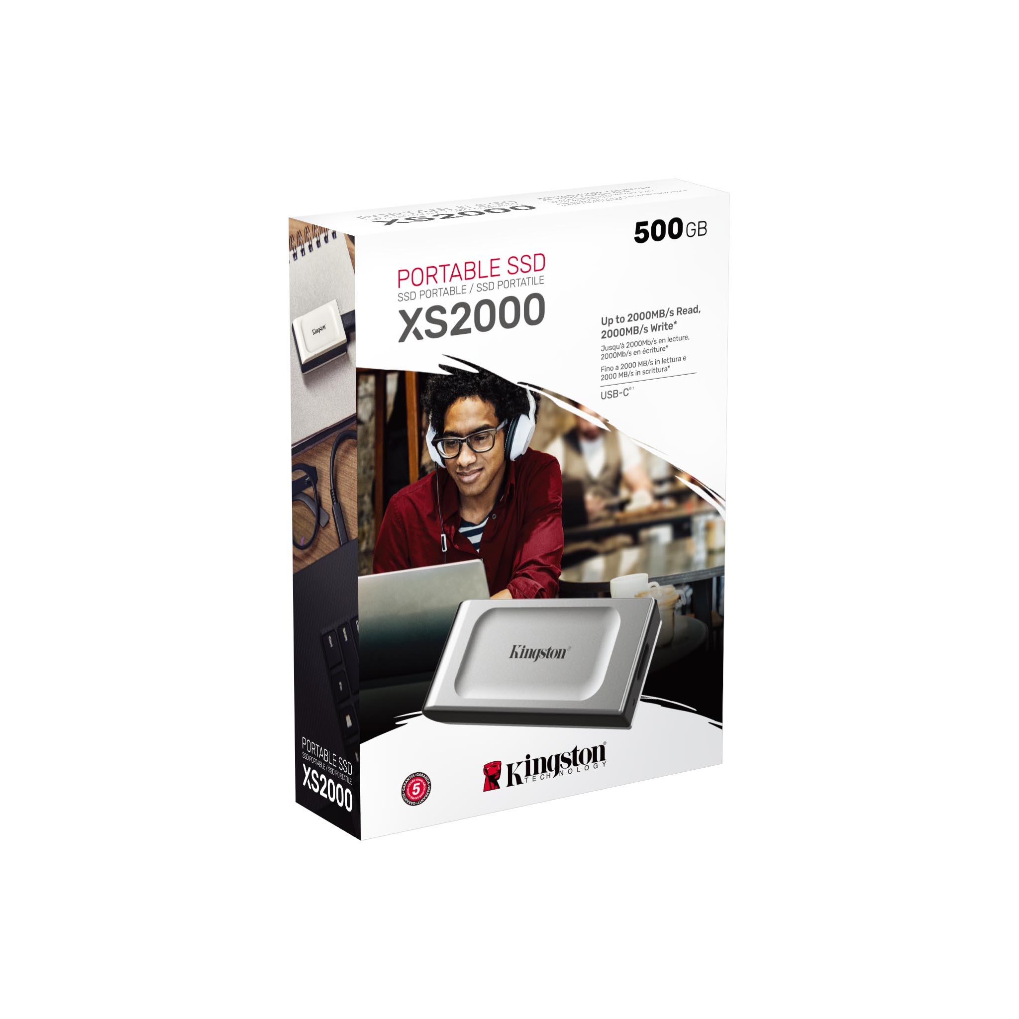 Kingston SXS2000/2000G 2TB 2000MB/s USB 3.2 Taşınabilir SSD Disk