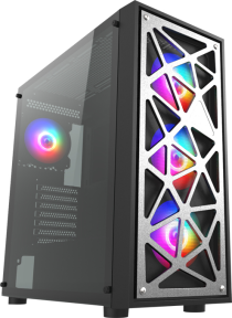 Vento VG12AL 650W 4x120mm RGB Fan Temperli Cam USB 3.0 Mesh E-ATX Mid-Tower Gaming (Oyuncu) Kasa