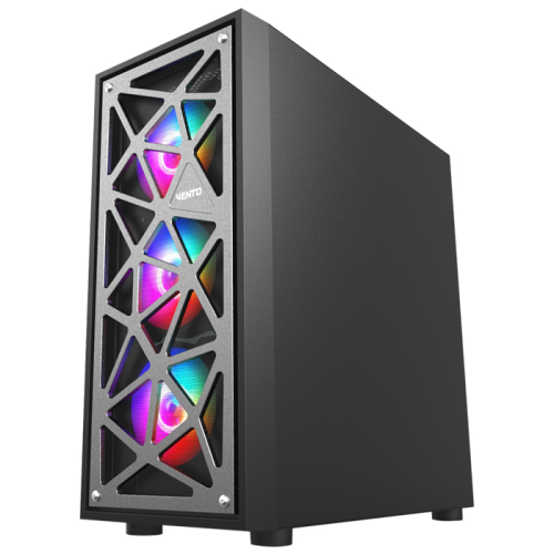 Vento VG12AL 650W 4x120mm RGB Fan Temperli Cam USB 3.0 Mesh E-ATX Mid-Tower Gaming (Oyuncu) Kasa