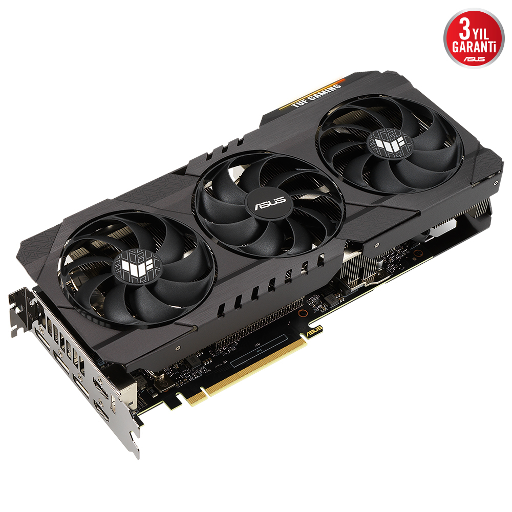 ASUS TUF Gaming GeForce RTX 3060 Ti OC TUF-RTX3060TI-O8GD6X-GAMING 8GB GDDR6X 256Bit DX12 Gaming (Oyuncu) Ekran Kartı