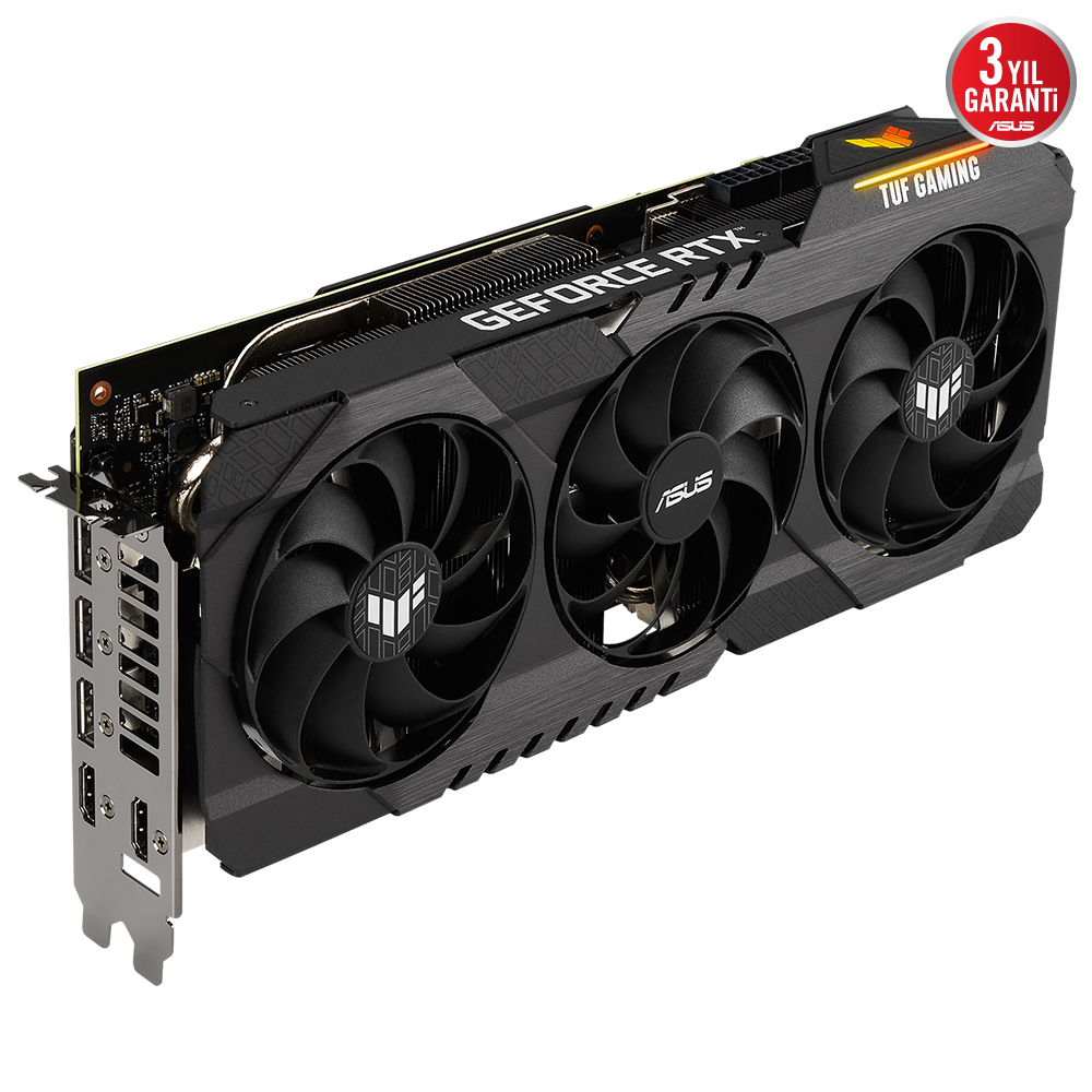 ASUS TUF Gaming GeForce RTX 3060 Ti OC TUF-RTX3060TI-O8GD6X-GAMING 8GB GDDR6X 256Bit DX12 Gaming (Oyuncu) Ekran Kartı