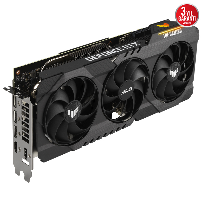 ASUS TUF Gaming GeForce RTX 3070 Ti V2 OC TUF-RTX3070TI-O8G-V2-GAMING 8GB GDDR6X 256Bit DX12 Gaming (Oyuncu) Ekran Kartı