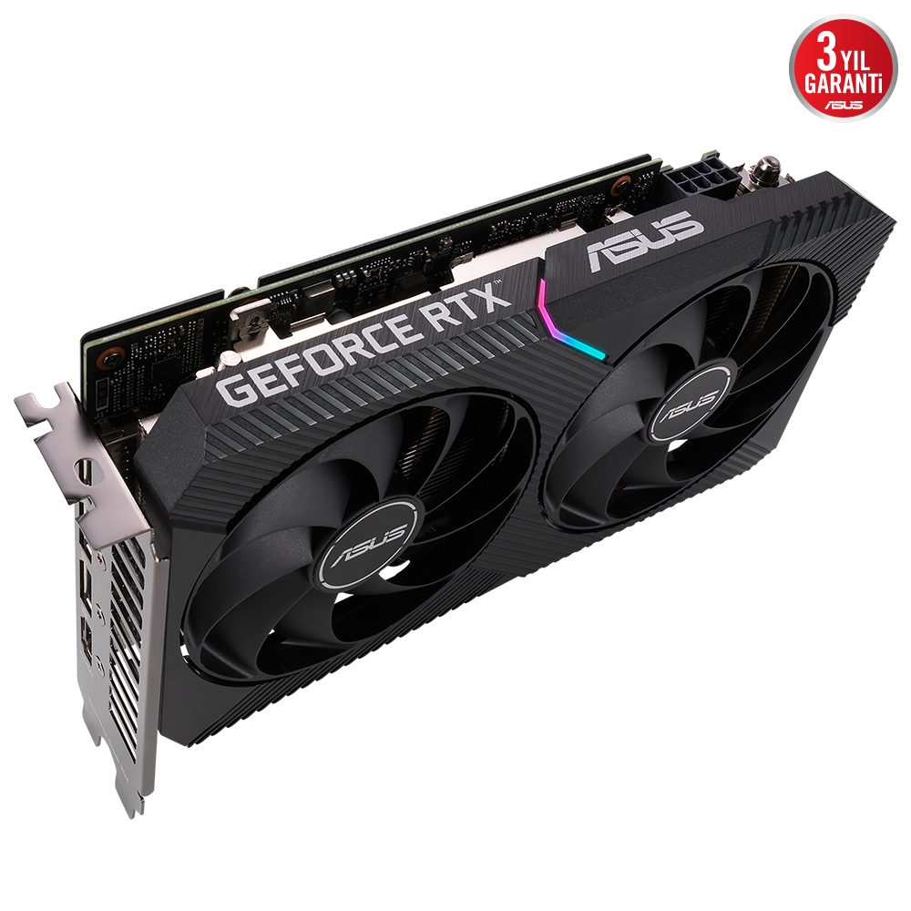 ASUS Dual GeForce RTX 3060 OC DUAL-RTX3060-O8G 8GB GDDR6 128Bit DX12 Gaming (Oyuncu) Ekran Kartı