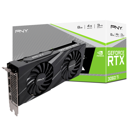 PNY GeForce RTX 3060 Ti 8GB Verto Dual Fan LHR VCG3060T8LDFBPB1 8GB GDDR6 256Bit DX12 Gaming (Oyuncu) Ekran Kartı