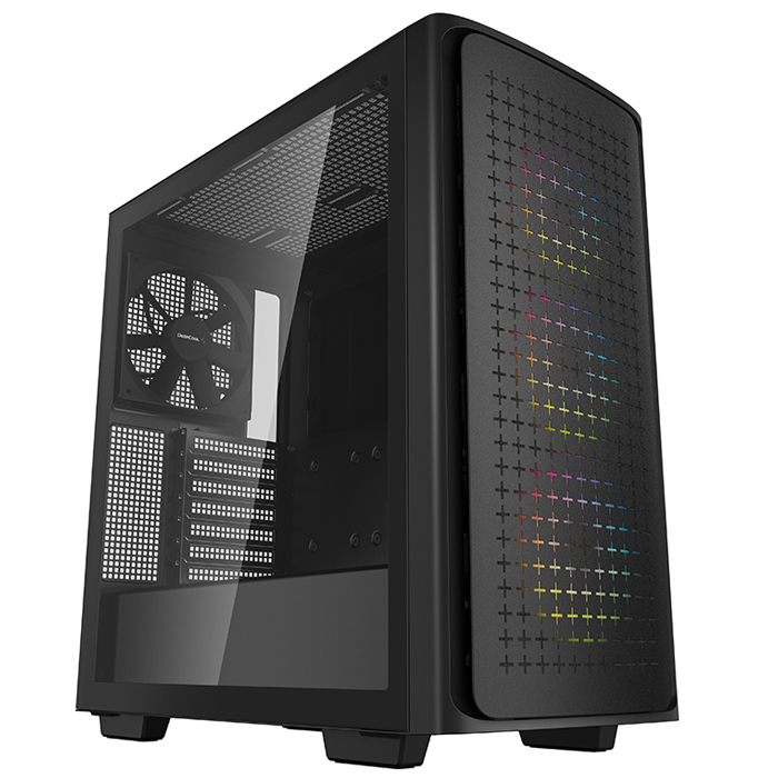 DeepCool CK560 3x120mm ARGB / 1x140mm Temperli Cam USB Type-C Siyah E-ATX Mid-Tower Gaming (Oyuncu) Kasa