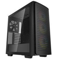 DeepCool CK560 3x120mm ARGB / 1x140mm Temperli Cam USB Type-C Siyah E-ATX Mid-Tower Gaming (Oyuncu) Kasa
