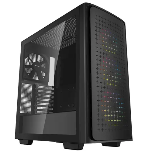DeepCool CK560 3x120mm ARGB / 1x140mm Temperli Cam USB Type-C Siyah E-ATX Mid-Tower Gaming (Oyuncu) Kasa