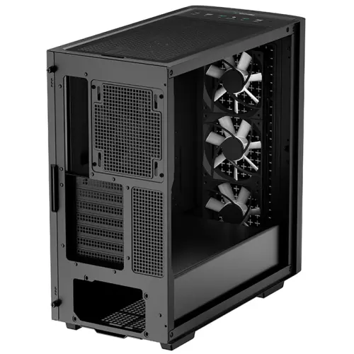 DeepCool CK560 3x120mm ARGB / 1x140mm Temperli Cam USB Type-C Siyah E-ATX Mid-Tower Gaming (Oyuncu) Kasa