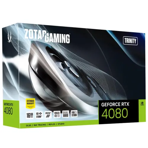 Zotac Gaming GeForce RTX 4080 16GB Trinity ZT-D40810D-10P 16GB GDDR6X 256Bit DX12 DLSS 3 Gaming (Oyuncu) Ekran Kartı