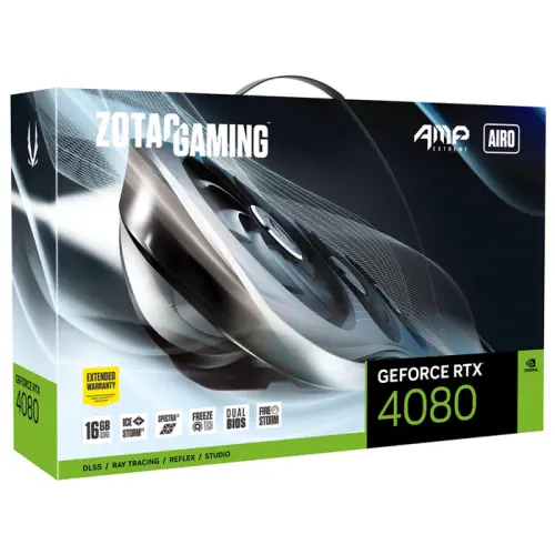 Zotac Gaming GeForce RTX 4080 16GB AMP Extreme Airo ZT-D40810B-10P 16GB GDDR6X 256Bit DX12 DLSS 3 Gaming (Oyuncu) Ekran Kartı