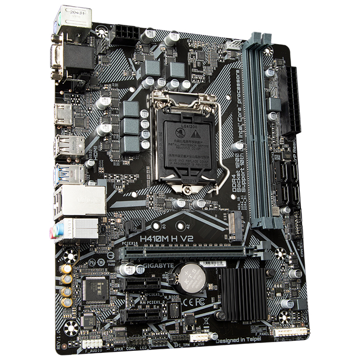 Gigabyte H410M H V2 Intel H470 Soket 1200 DDR4 2933MHz mATX Gaming (Oyuncu) Anakart