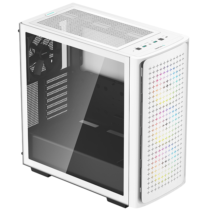 DeepCool CK560 WH 3x120mm ARGB / 1x140mm Temperli Cam USB Type-C Beyaz E-ATX Mid-Tower Gaming (Oyuncu) Kasa