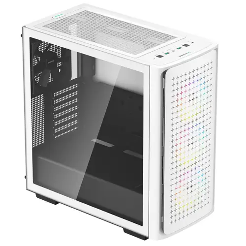 DeepCool CK560 WH 3x120mm ARGB / 1x140mm Temperli Cam USB Type-C Beyaz E-ATX Mid-Tower Gaming (Oyuncu) Kasa
