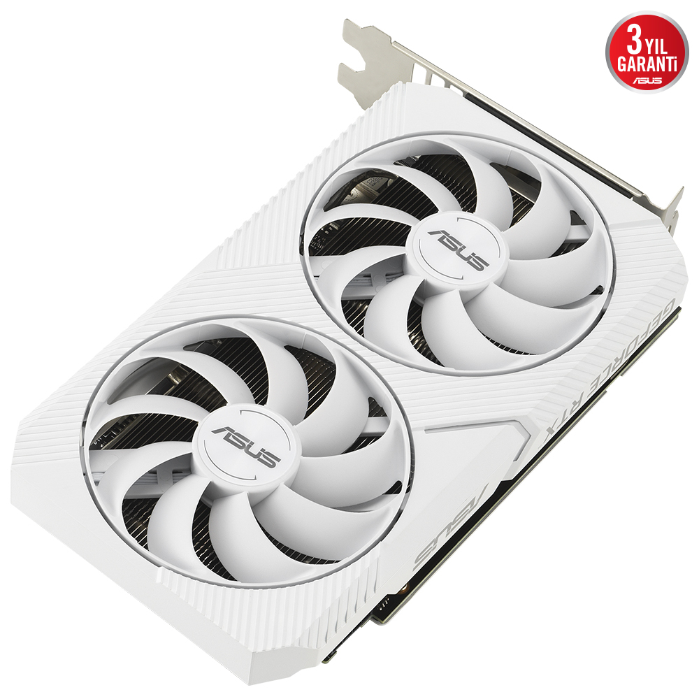 ASUS Dual GeForce RTX 3060 White OC DUAL-RTX3060-O8G-WHITE 8GB GDDR6 128Bit DX12 Gaming (Oyuncu) Ekran Kartı