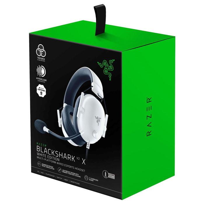 Razer BlackShark V2 X White RZ04-03240700-R3M1 7.1 Surround Mikrofonlu Beyaz Kablolu Gaming (Oyuncu) Kulaklık