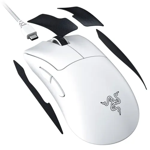 Razer DeathAdder V3 Pro White RZ01-04630200-R3G1 30000 DPI 5 Tuş Optik Beyaz Kablosuz Gaming (Oyuncu) Mouse