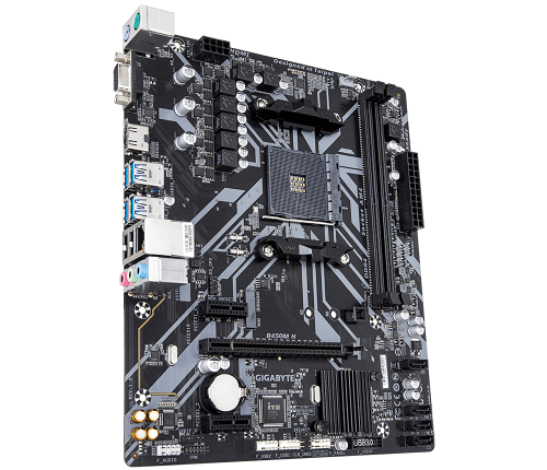 Gigabyte B450M H AMD B450 Soket AM4 DDR4 3600(OC)MHz mATX Gaming (Oyuncu) Anakart