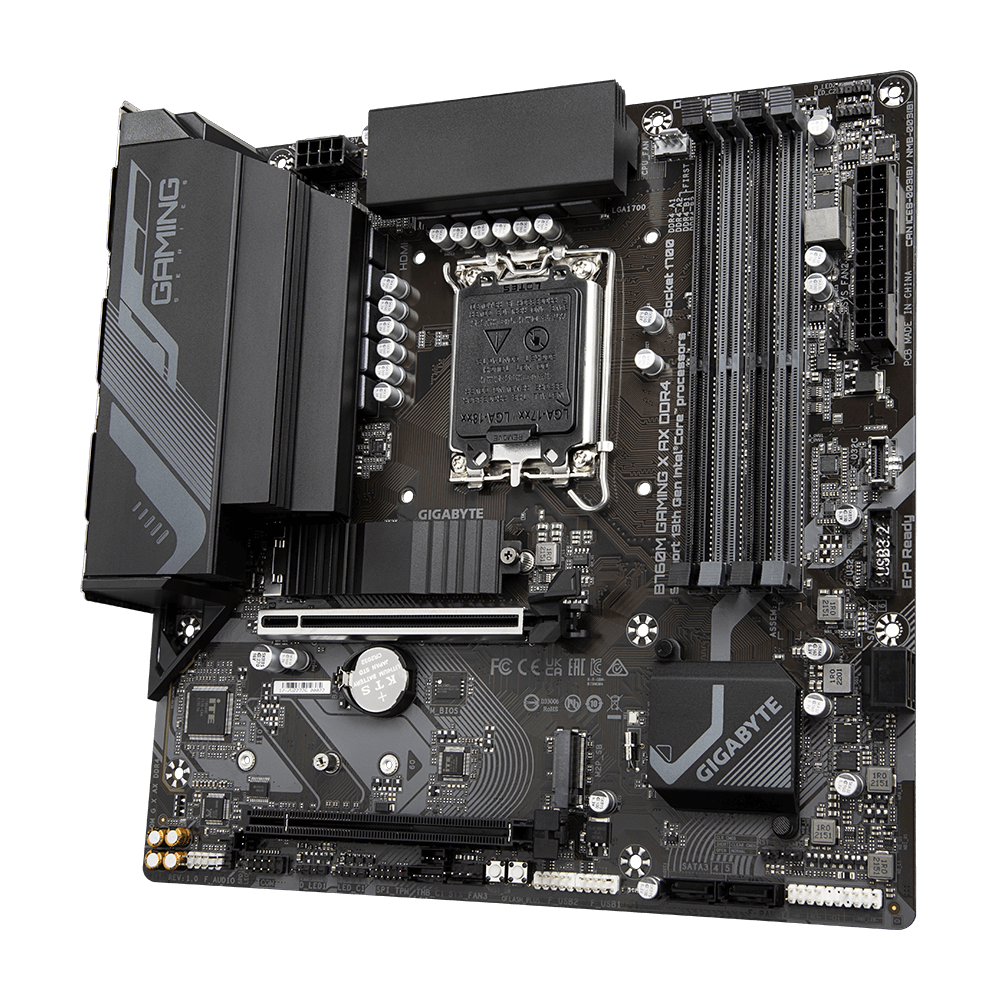 Gigabyte B760M Gaming X AX DDR4 Intel B760 Soket 1700 DDR4 5333MHz mATX Gaming (Oyuncu) Anakart