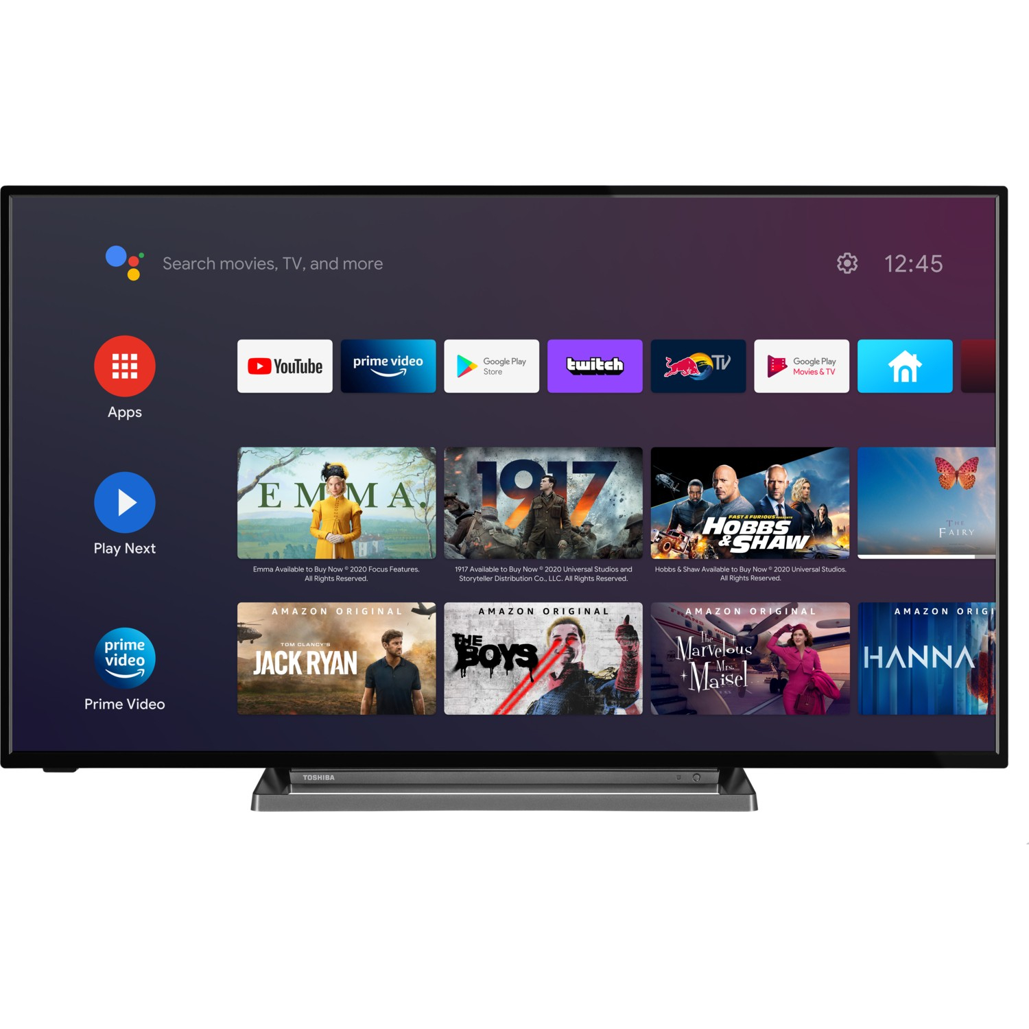 Toshiba 50UA3D63DT 50″ 126 Ekran 4K Ultra HD Android Smart Led TV