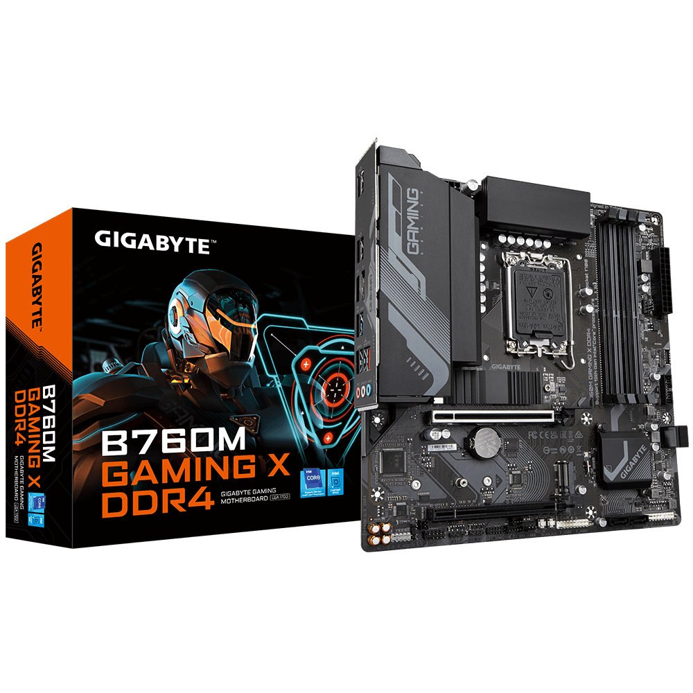 Gigabyte B760M-GAM-X-DDR4 Intel B760 Soket 1700 DDR4 4400MHz mATX Gaming (Oyuncu) Anakart